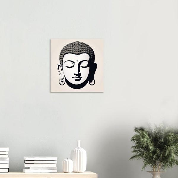 Enigmatic Zen: Tranquil Buddha Canvas 6