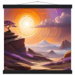 Desert Dawn Serenity: Premium Zen Poster with Hanger 6