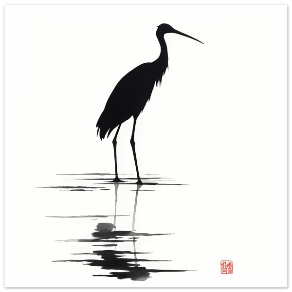 Unveiling Nature’s Grace: A Majestic Heron in Monochrome 6