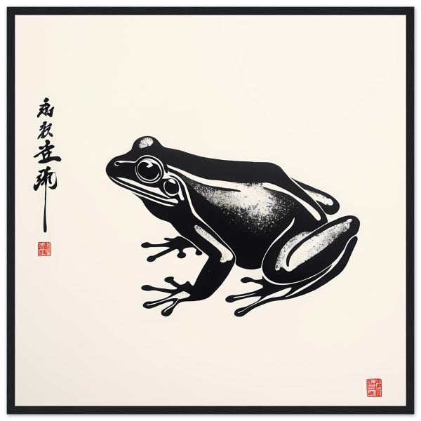Zen Harmony: Unveiling the Enchanting Frog Print 8