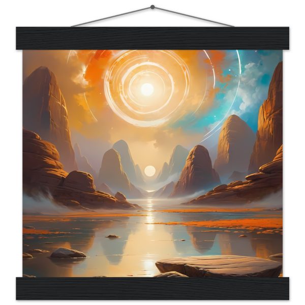 Enigmatic Dawn – Premium Poster with Magnetic Hanger 3