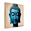 Blue Tranquillity: Buddha Head Elegance for Your Space 36
