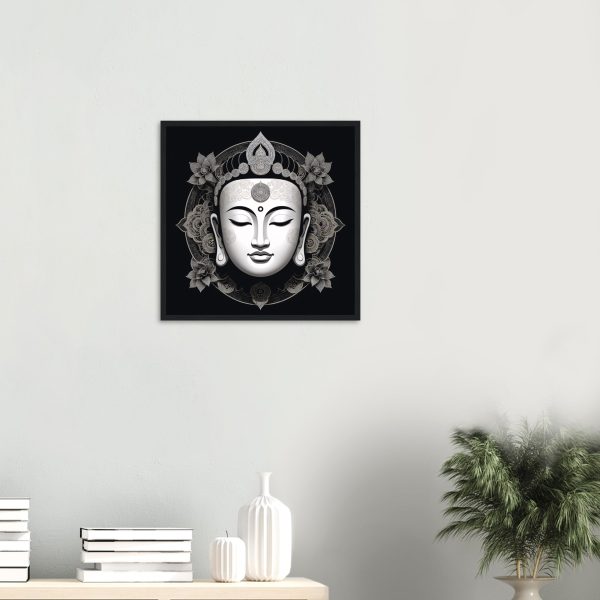 Zen Harmony: Buddha Mask Canvas Elegance 2