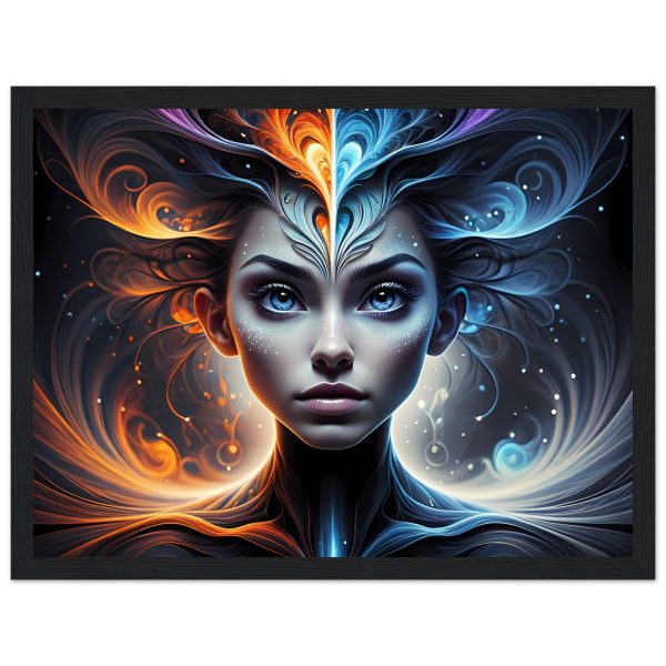 Zen Harmony: Elevate Your Space with a Unique Women’s Portrait Framed 3