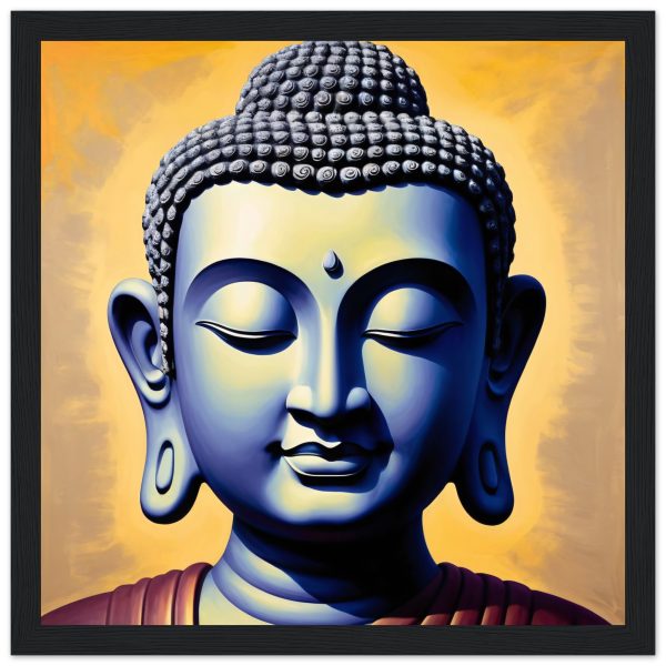 Serenity Canvas: Buddha Head Tranquility for Your Space 16