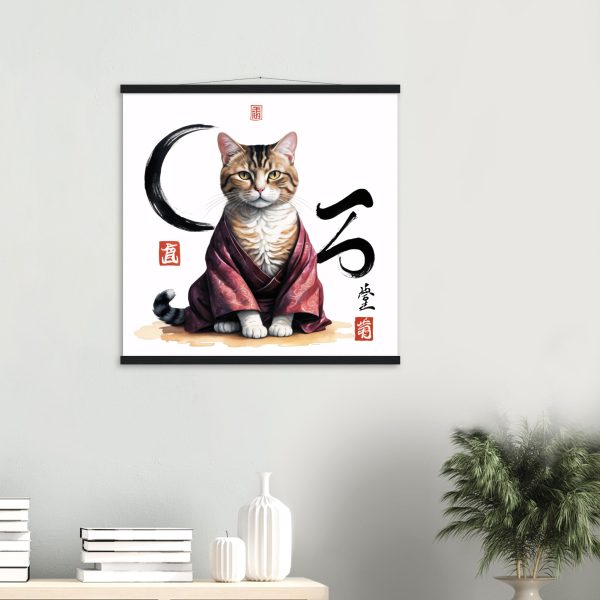 Zen Cat in Robes Wall Art 5