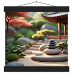 Harmony Unveiled: Japanese Pagoda Zen Garden Poster 7