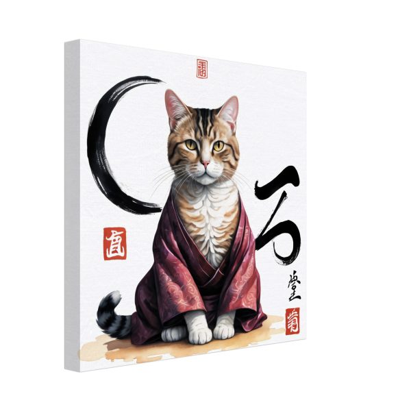 Zen Cat in Robes Wall Art 3