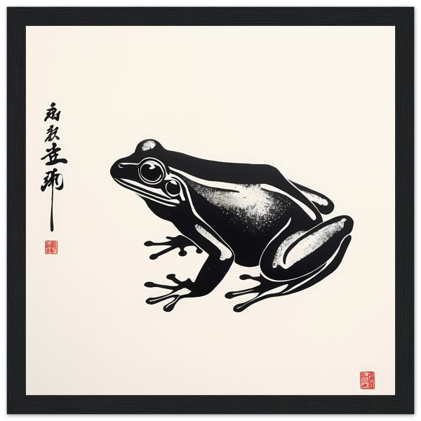 Zen Harmony: Unveiling the Enchanting Frog Print 6