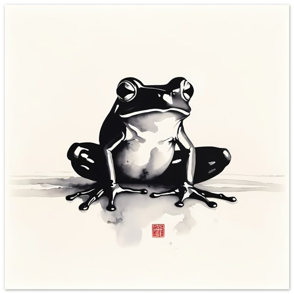 The Enchanting Zen Frog Print for Your Tranquil Haven 5