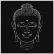 Monochrome Buddha Head Wall Art 36