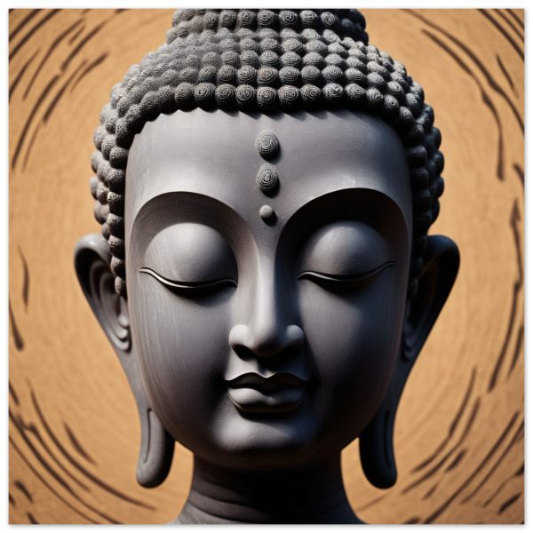 Mystic Tranquility: Buddha Head Elegance for Your Space 8