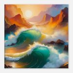 Harmony Unleashed: Crashing Waves Canvas Art for Zen Bliss 7