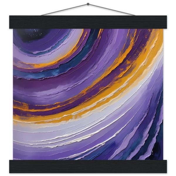 Mystic Serenity: Swirling Purple Poster for Zen Retreats 2