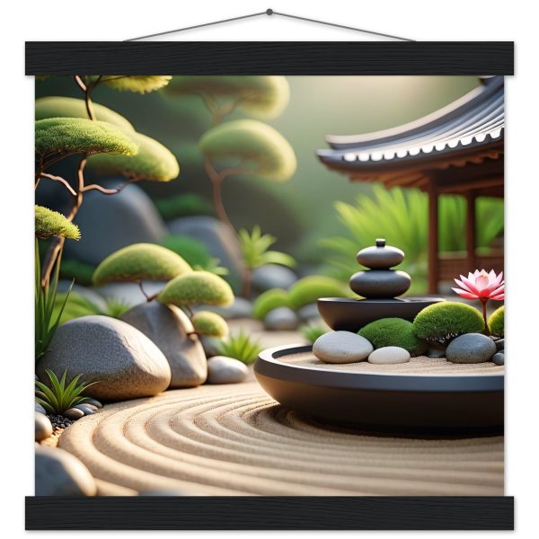 Zen Garden Harmony: Poster with Hanger – Tranquil Serenity for Your Space 4