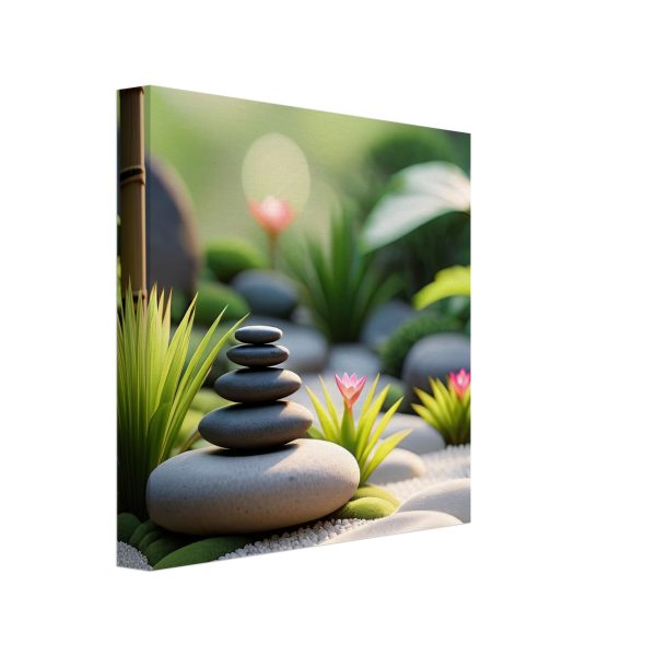 Zen Garden Balance: Tranquility on Canvas 4