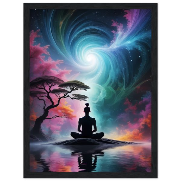 Celestial Serenity: Zen Meditation in a Night Sky Haven 2