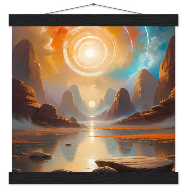 Enigmatic Dawn – Premium Poster with Magnetic Hanger 2