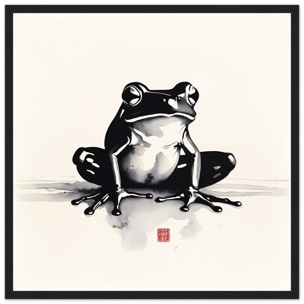 The Enchanting Zen Frog Print for Your Tranquil Haven 15