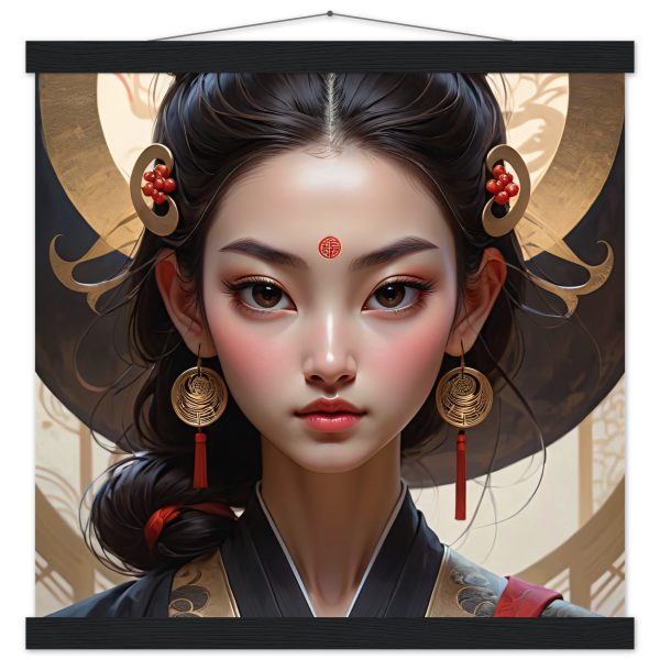 Regal Empress Zen Art Print with Magnetic Wooden Hanger 4