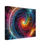 Cosmic Tranquility: Abstract Zen Symmetry Canvas Print 8