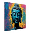 Harmony Unveiled: Buddha Head Canvas Elegance 30