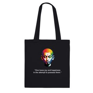 Zen Happiness Quote Tote Bag: Carry Joy with You