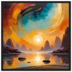 Zen in the Rockies – Sunrise Serenity Framed Poster 5