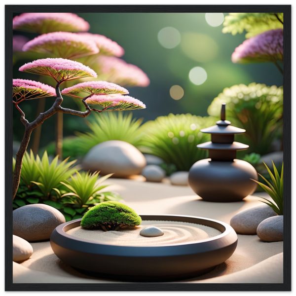 Tranquil Zen Garden: Framed Bliss 3