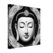 Elegance Unveiled: Zen Buddha Mask Canvas 30