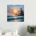 A Zen Seascape in Oil Painting Print