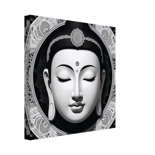 Elegance Unveiled: Zen Buddha Mask Canvas 6