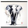 Harmony in Hues: The Majestic Zen Elephant Print 34