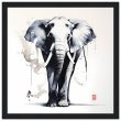 Harmony in Hues: The Majestic Zen Elephant Print 36