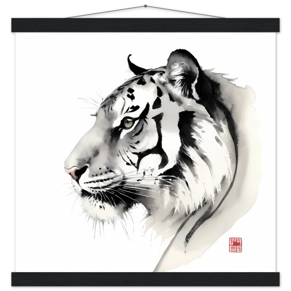 The Tranquil Majesty of the Zen Tiger Print 9