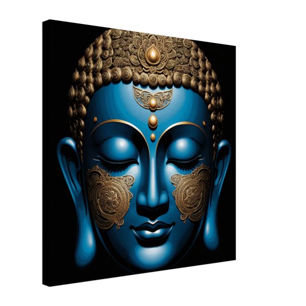 Blue & Gold Buddha Poster Inspires Tranquility 7