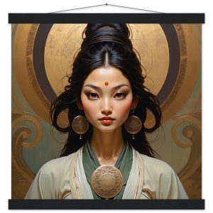 Divine Beauty Unveiled: Premium Poster of a Goddess