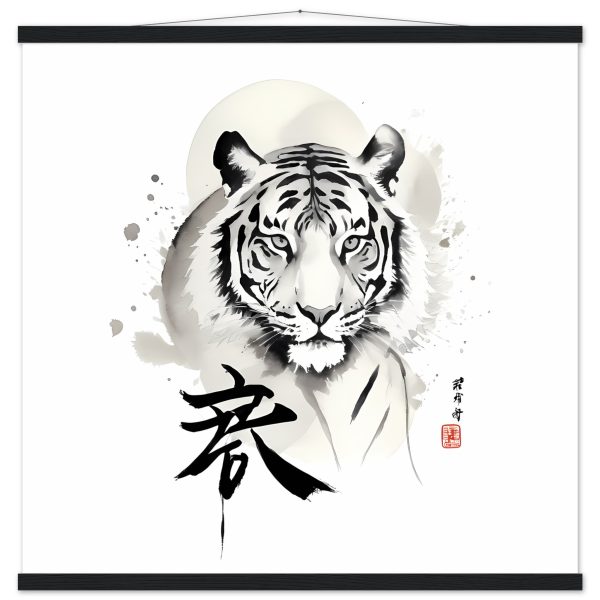 The Enigmatic Allure of the Zen Tiger Framed Poster 19