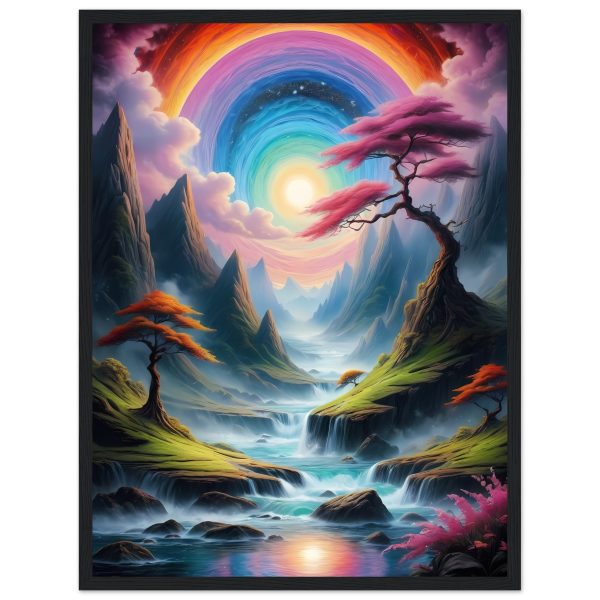Zen Oasis: Radiant Serenity Framed Poster