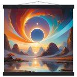 Canyon Sunrise: Tranquil Poster with Hanger