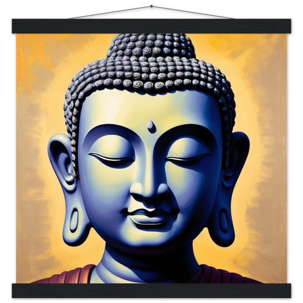 Serenity Canvas: Buddha Head Tranquility for Your Space 6