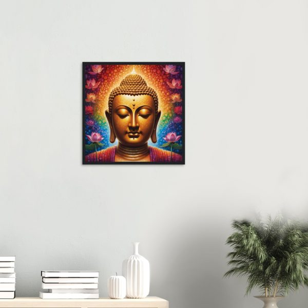 Zen Elegance: Golden Buddha, Tranquil Lotus, Harmony 3
