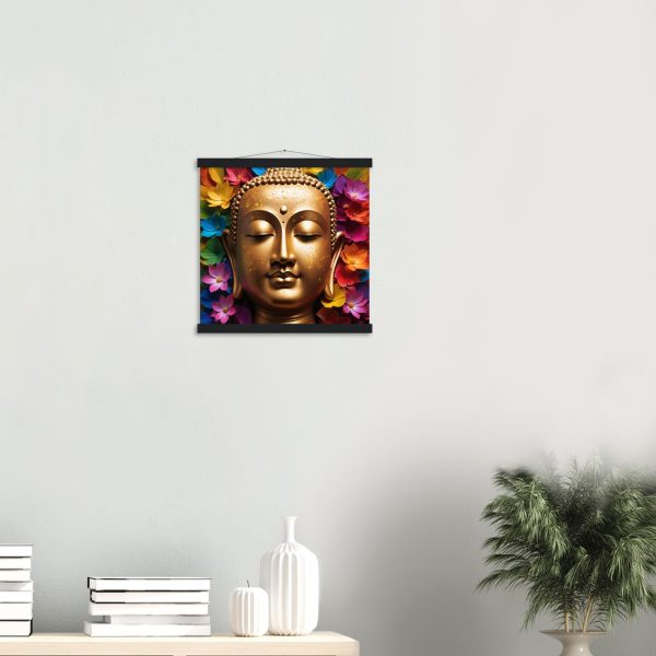 Zen Buddha Canvas: Radiant Tranquility for Your Home Oasis 7