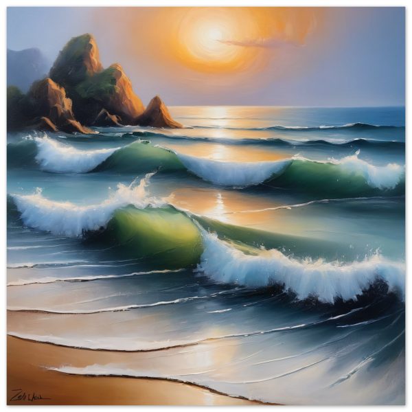 Tranquil Harmony of a Zen Ocean Scene 6