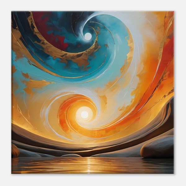 Harmony Unveiled: Spiraling into Serenity Canvas Print 2