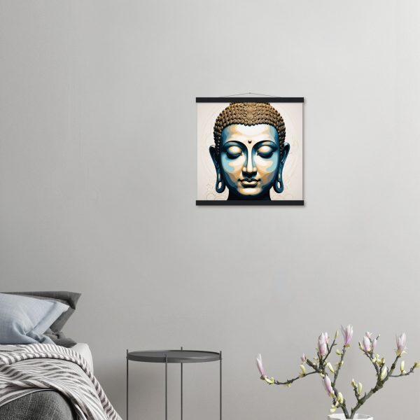 The Blue and Gold Buddha Wall Art 4