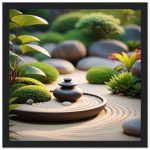 Zen Garden Serenity: Framed Poster Elegance 5