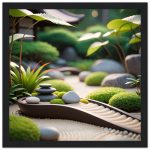 Tranquil Zen Garden Path: Framed Art for Home Serenity 5