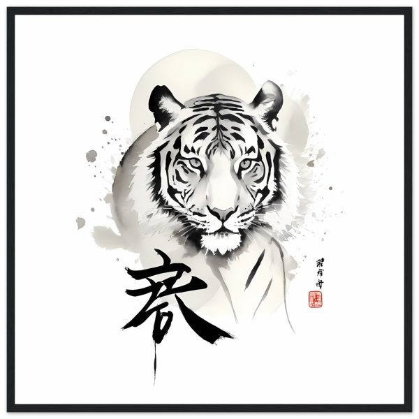 The Enigmatic Allure of the Zen Tiger Framed Poster 20