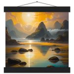 Majestic Sunrise: Mountains and Zen Hues Poster 8